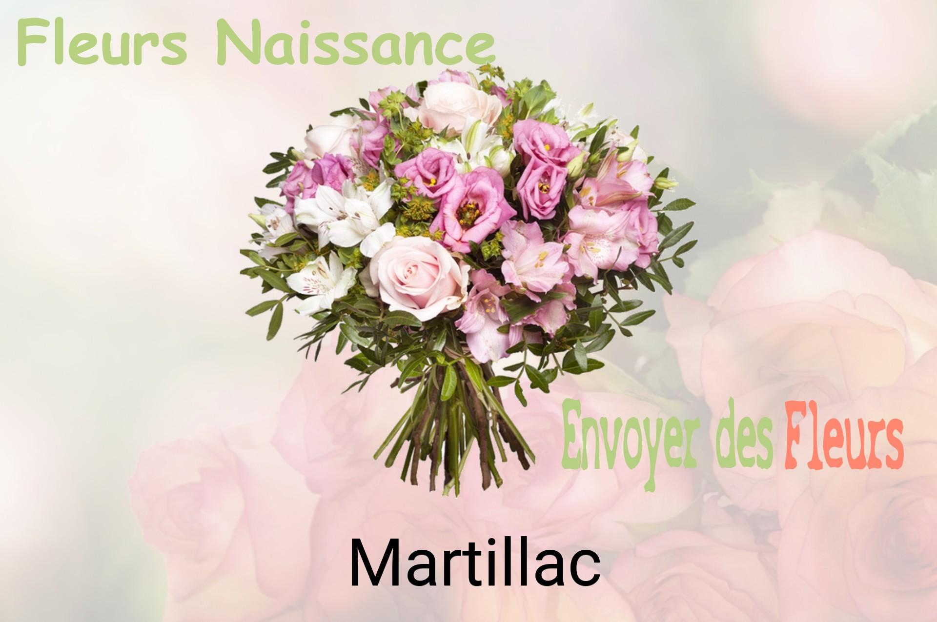 Bouquet de fleurs de naissance livré à Martillac