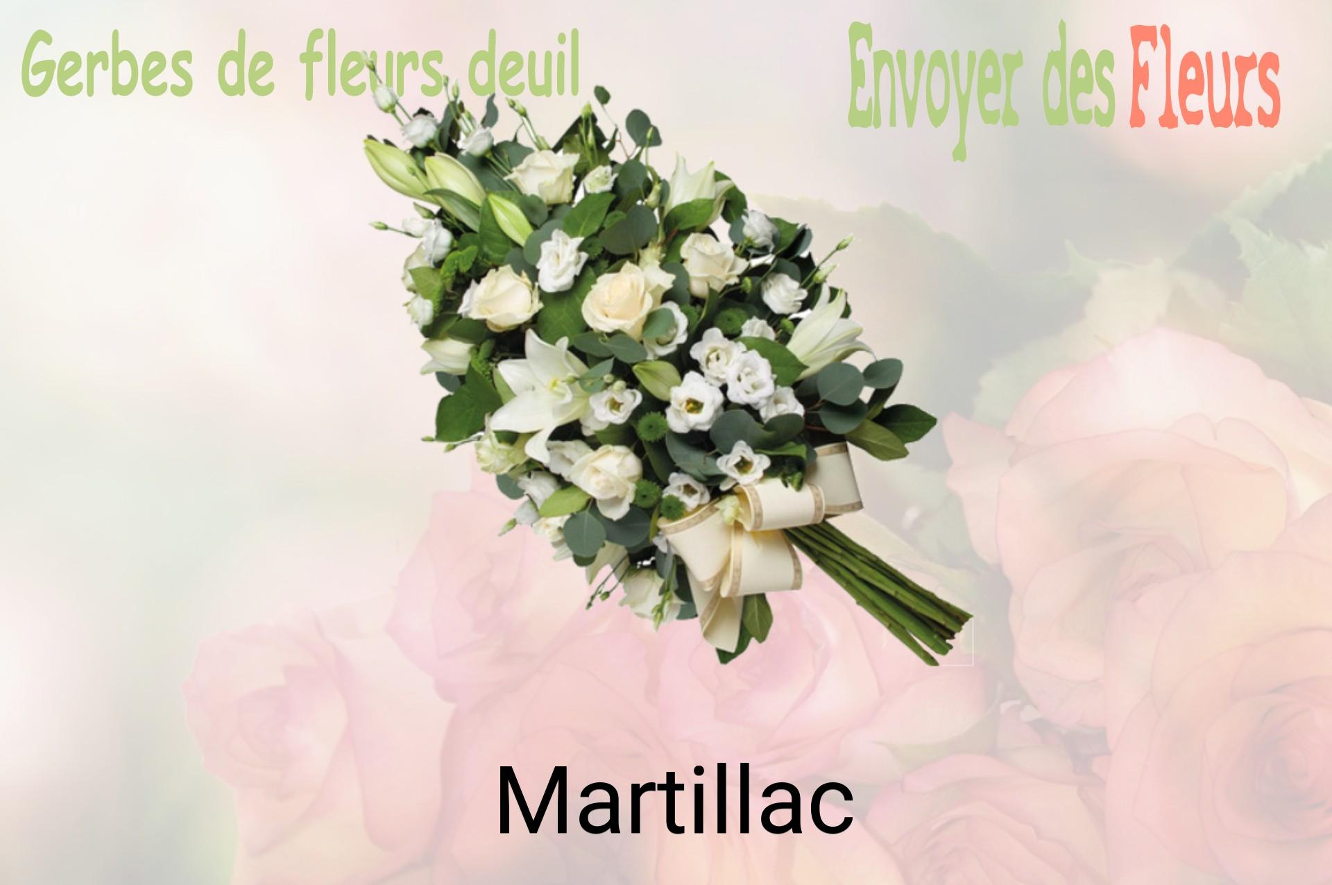 Gerbe de fleurs de deuil livrée à Martillac